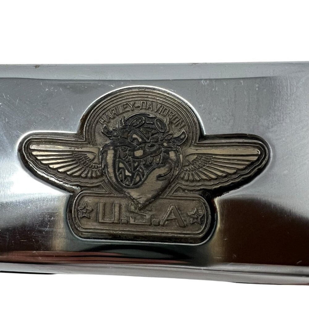 Harley Davidson Motorcycles Vitg Chrome Sun Eye Glasses Case Taz Looney Tunes - Picture 7 of 8